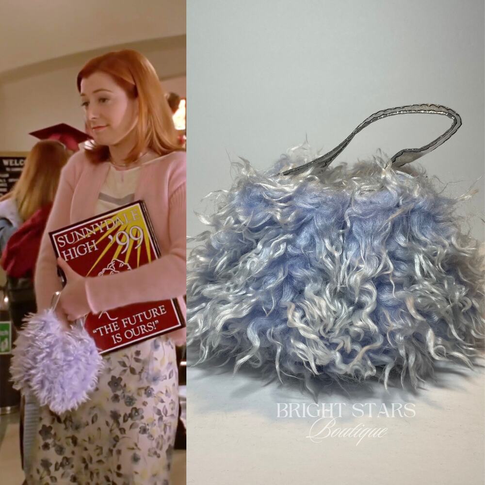 Extremely Rare Faux Fur Bag ASO Willow Rosenberg Buffy The Vampire Slayer BtVS - Picture 2 of 9